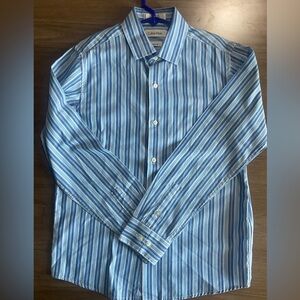 Calvin Klein boys long sleeve button down shirts size 14 slim fit.